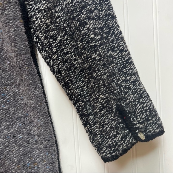 Susan Bristol Long Gray/ Black Patchwork Sweater/ Cardigan - Picture 11 of 15